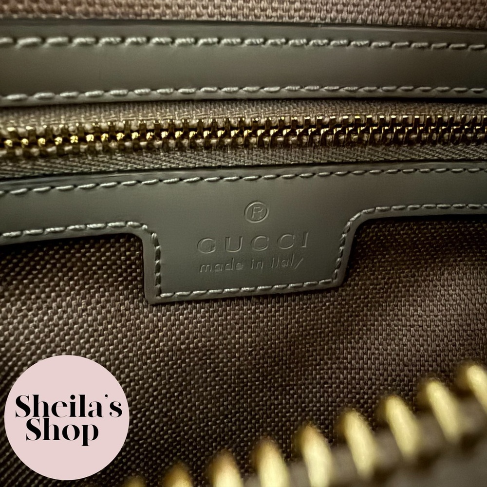 NWT Gucci GG Shadow Monogram Super Mini Ophidia Shoulder Bag in Rock Grey - Picture 10 of 10